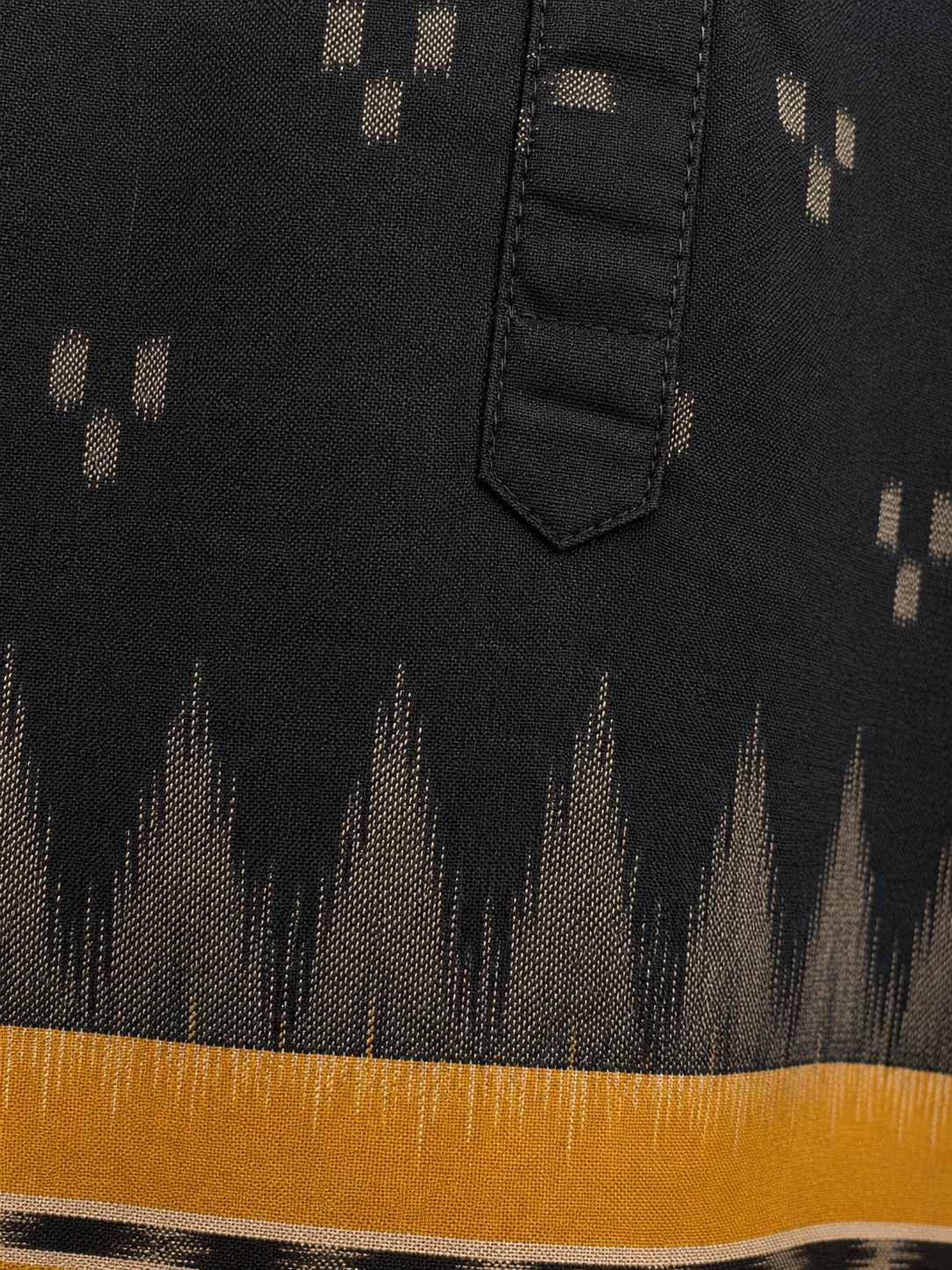 Elegant Black Khadi Cotton Coord Set