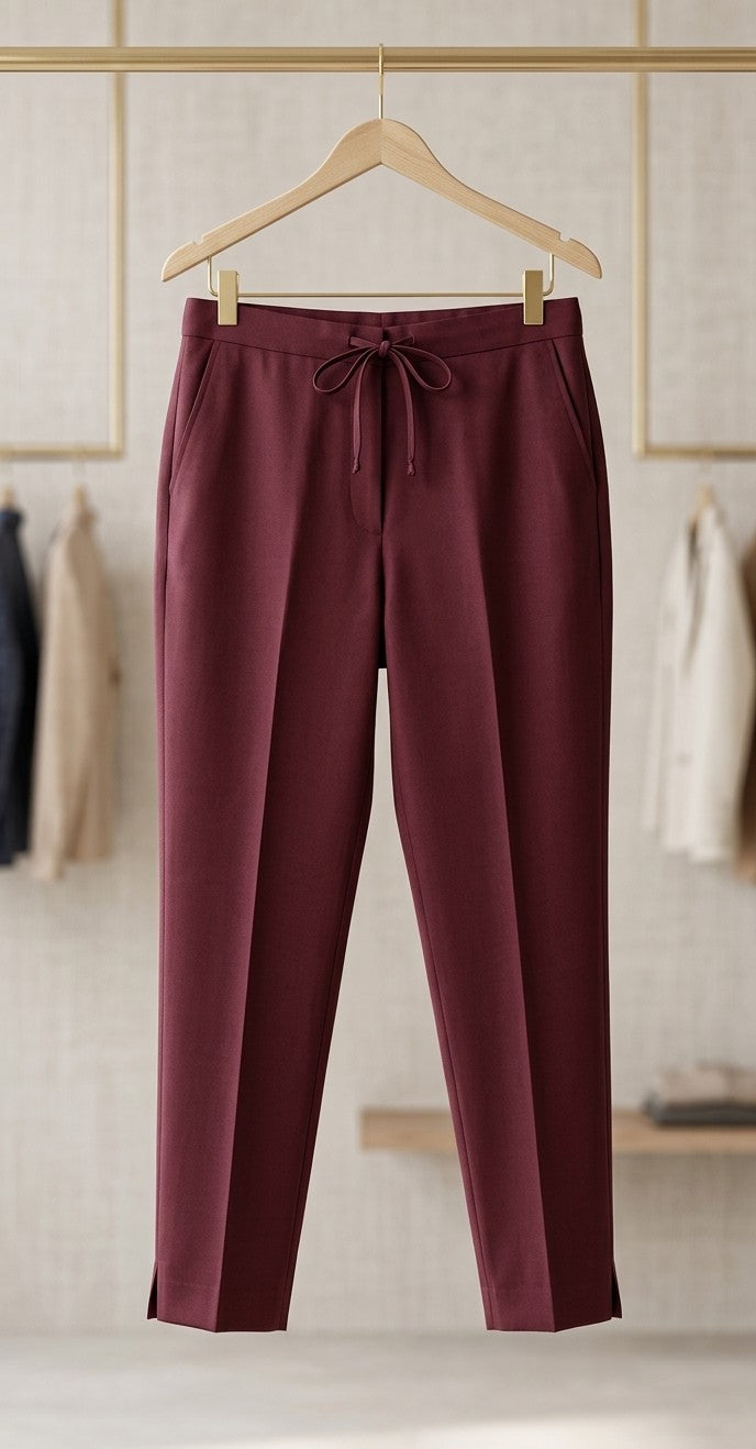 Mystic Maroon Vetican Silk Kurta Set