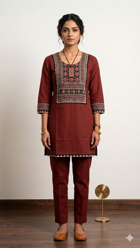 Red short Kurti